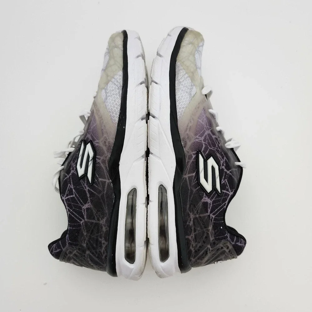 Skechers Advantage Running Shoes Purple Ombre Geometric Athletic Womens 7.5